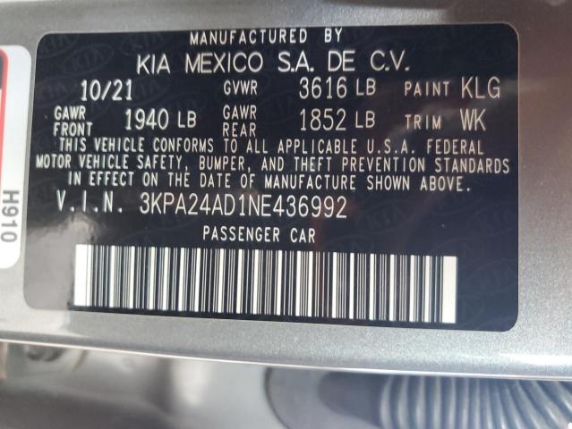 Photo 11 VIN: 3KPA24AD1NE436992 - KIA RIO 