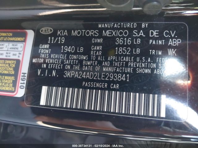 Photo 8 VIN: 3KPA24AD2LE293841 - KIA RIO 