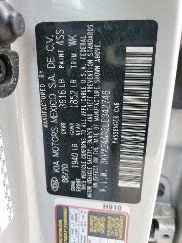 Photo 12 VIN: 3KPA24AD2LE342746 - KIA RIO LX 