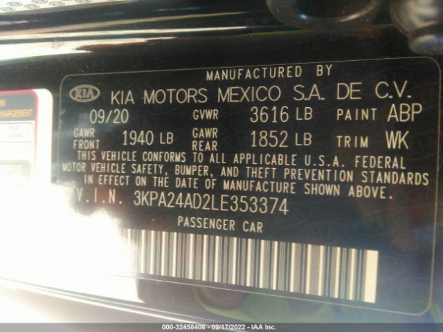 Photo 8 VIN: 3KPA24AD2LE353374 - KIA RIO 