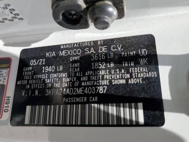 Photo 12 VIN: 3KPA24AD2ME403787 - KIA RIO LX 