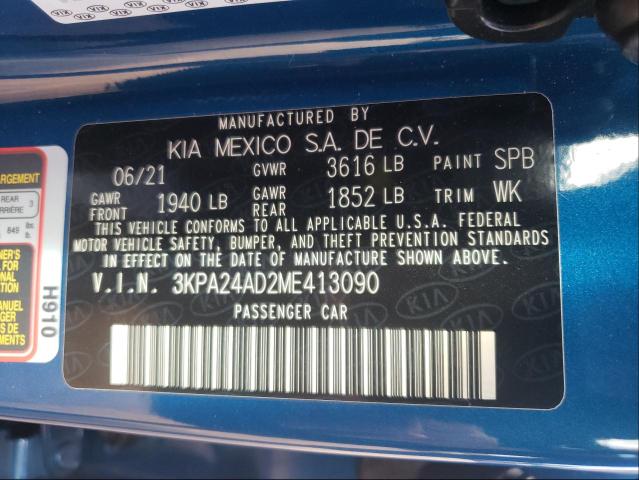 Photo 9 VIN: 3KPA24AD2ME413090 - KIA RIO LX 