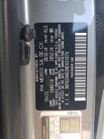 Photo 11 VIN: 3KPA24AD2NE431879 - KIA RIO LX 