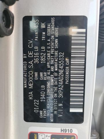 Photo 11 VIN: 3KPA24AD2NE455132 - KIA RIO LX 