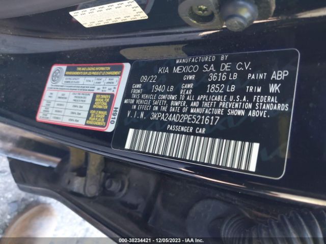 Photo 8 VIN: 3KPA24AD2PE521617 - KIA RIO 