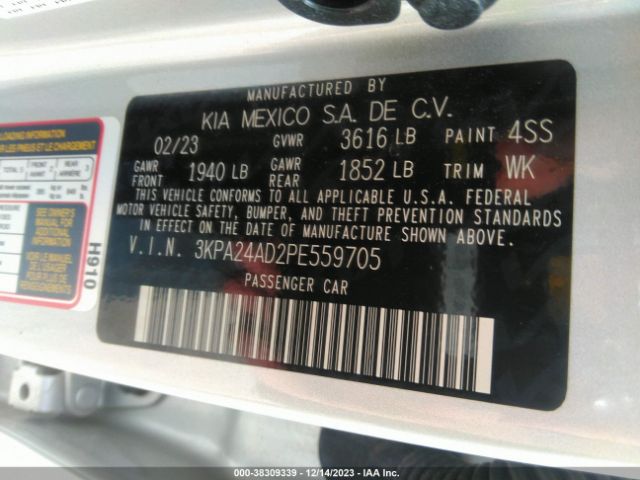 Photo 8 VIN: 3KPA24AD2PE559705 - KIA RIO 