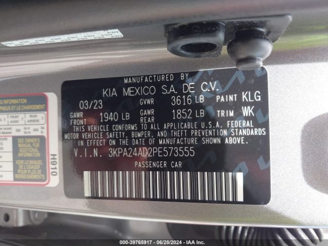 Photo 8 VIN: 3KPA24AD2PE573555 - KIA RIO 