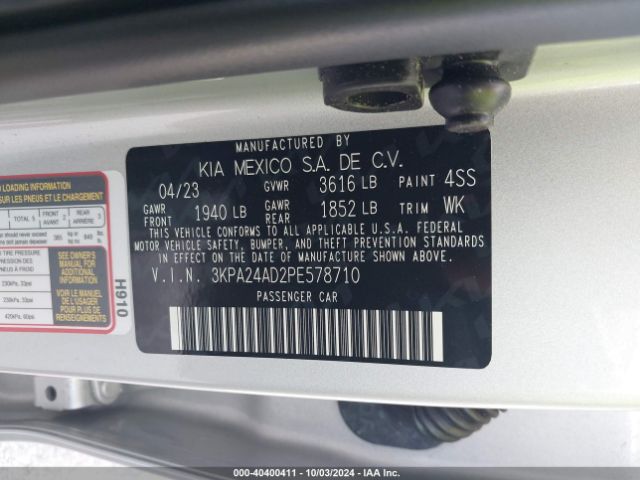 Photo 8 VIN: 3KPA24AD2PE578710 - KIA RIO 