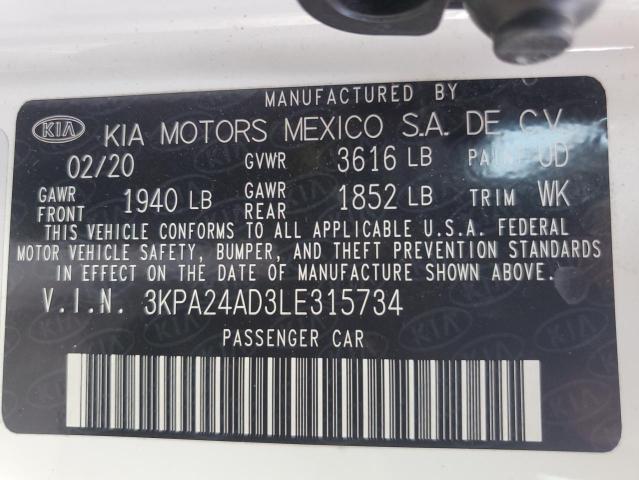 Photo 12 VIN: 3KPA24AD3LE315734 - KIA RIO LX 