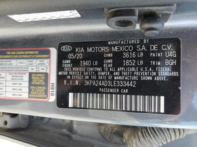 Photo 9 VIN: 3KPA24AD3LE333442 - KIA RIO LX 