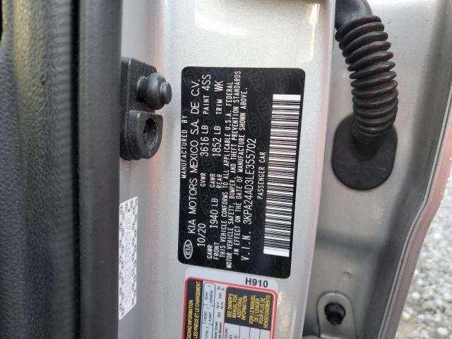 Photo 11 VIN: 3KPA24AD3LE355702 - KIA RIO LX 