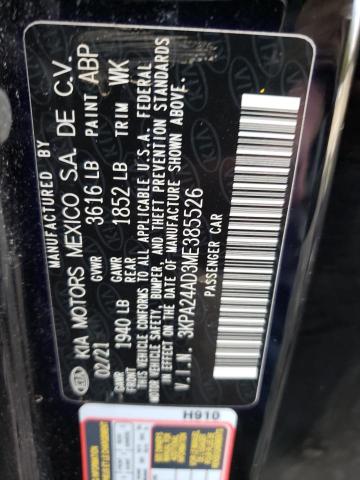 Photo 11 VIN: 3KPA24AD3ME385526 - KIA RIO 