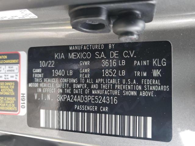 Photo 12 VIN: 3KPA24AD3PE524316 - KIA RIO LX 