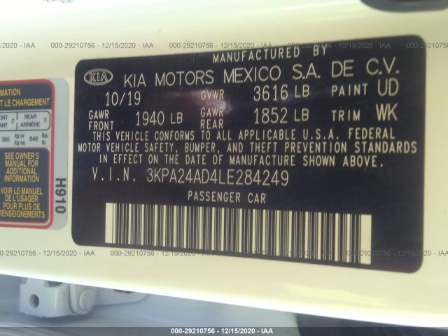 Photo 8 VIN: 3KPA24AD4LE284249 - KIA RIO 