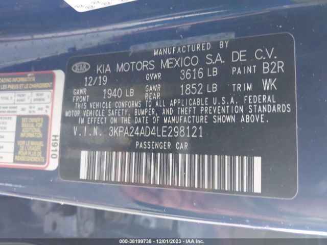 Photo 8 VIN: 3KPA24AD4LE298121 - KIA RIO 