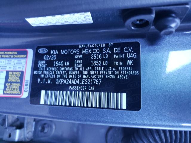 Photo 9 VIN: 3KPA24AD4LE321767 - KIA RIO LX 