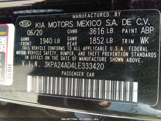 Photo 8 VIN: 3KPA24AD4LE333420 - KIA RIO 