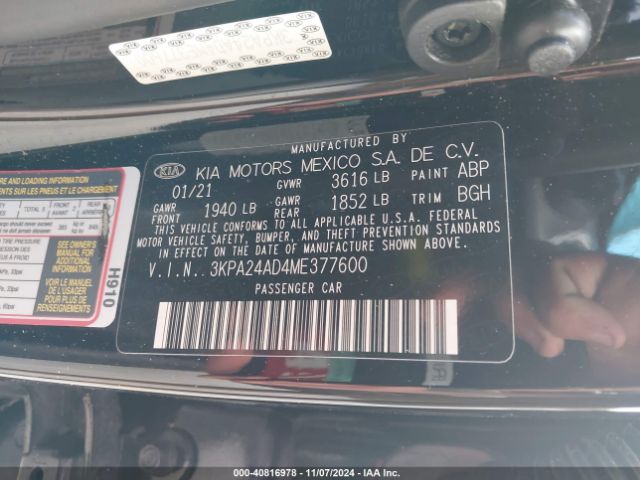 Photo 8 VIN: 3KPA24AD4ME377600 - KIA RIO 