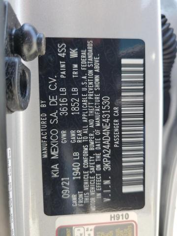 Photo 11 VIN: 3KPA24AD4NE431530 - KIA RIO LX 