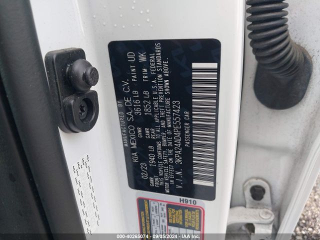 Photo 8 VIN: 3KPA24AD4PE557423 - KIA RIO 