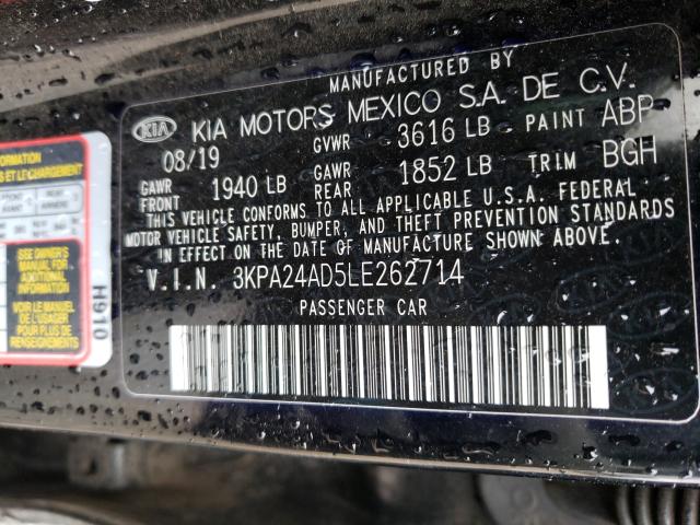 Photo 9 VIN: 3KPA24AD5LE262714 - KIA RIO LX 