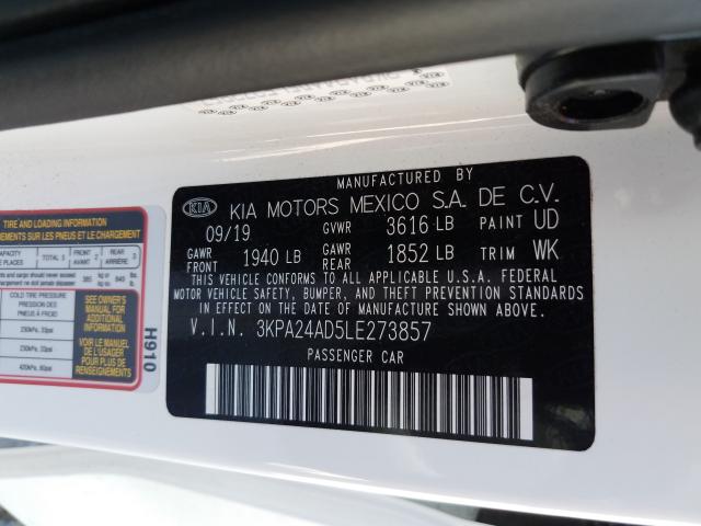 Photo 9 VIN: 3KPA24AD5LE273857 - KIA RIO LX 