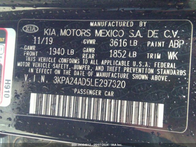 Photo 8 VIN: 3KPA24AD5LE297320 - KIA RIO 