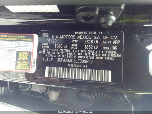 Photo 8 VIN: 3KPA24AD5LE309899 - KIA RIO 