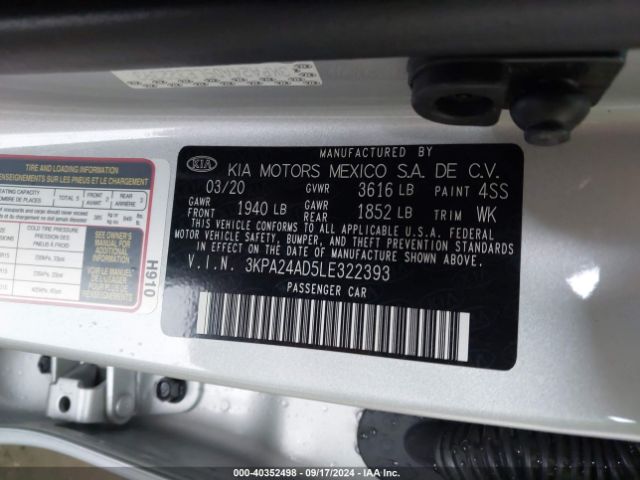 Photo 8 VIN: 3KPA24AD5LE322393 - KIA RIO 