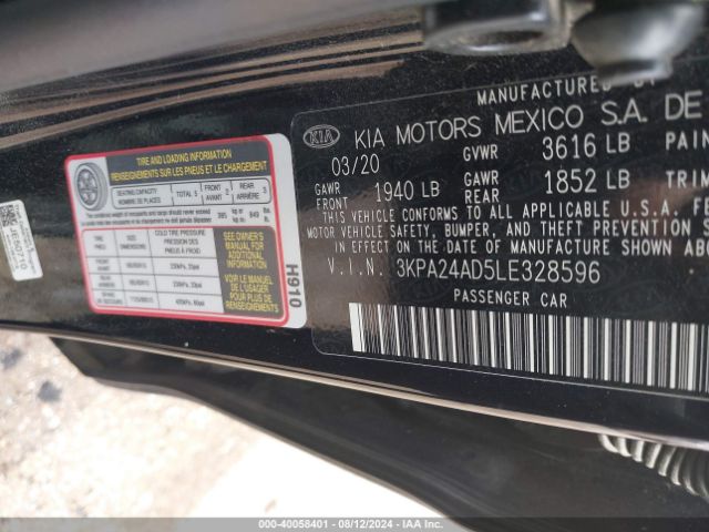 Photo 8 VIN: 3KPA24AD5LE328596 - KIA RIO 