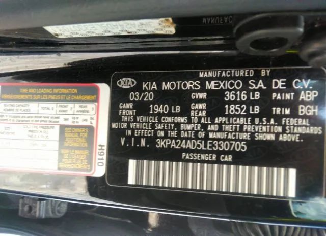 Photo 8 VIN: 3KPA24AD5LE330705 - KIA RIO 