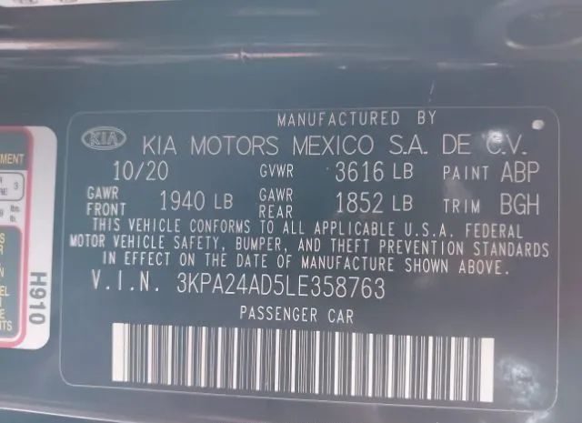 Photo 8 VIN: 3KPA24AD5LE358763 - KIA RIO 