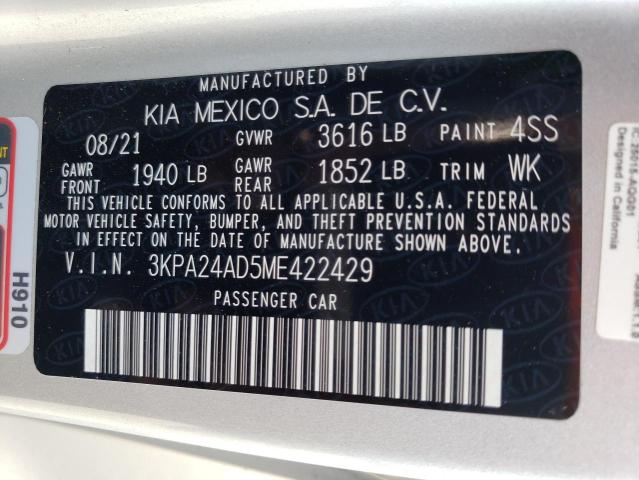 Photo 11 VIN: 3KPA24AD5ME422429 - KIA RIO LX 