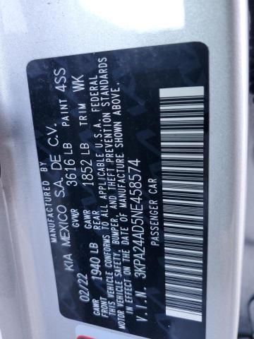 Photo 11 VIN: 3KPA24AD5NE458574 - KIA RIO LX 