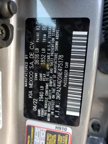 Photo 11 VIN: 3KPA24AD5NE475178 - KIA RIO LX 