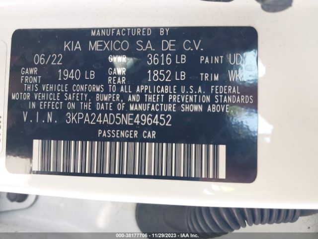 Photo 8 VIN: 3KPA24AD5NE496452 - KIA RIO 