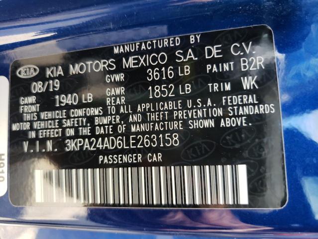 Photo 9 VIN: 3KPA24AD6LE263158 - KIA RIO LX 