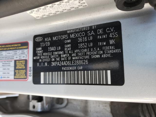 Photo 9 VIN: 3KPA24AD6LE288626 - KIA RIO LX 