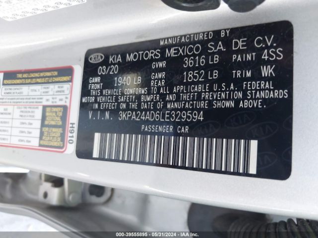 Photo 8 VIN: 3KPA24AD6LE329594 - KIA RIO 