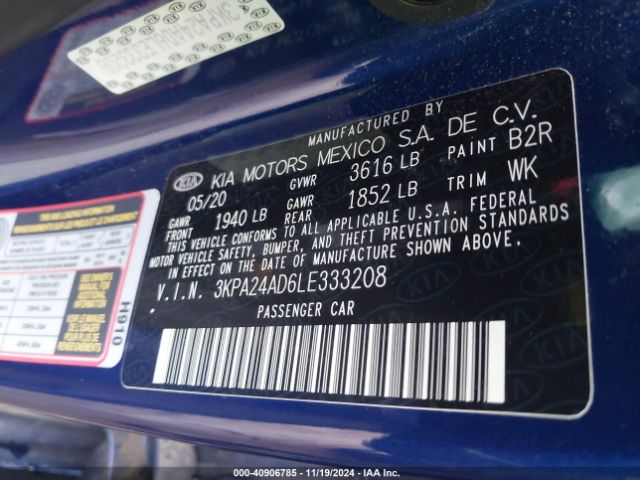 Photo 8 VIN: 3KPA24AD6LE333208 - KIA RIO 