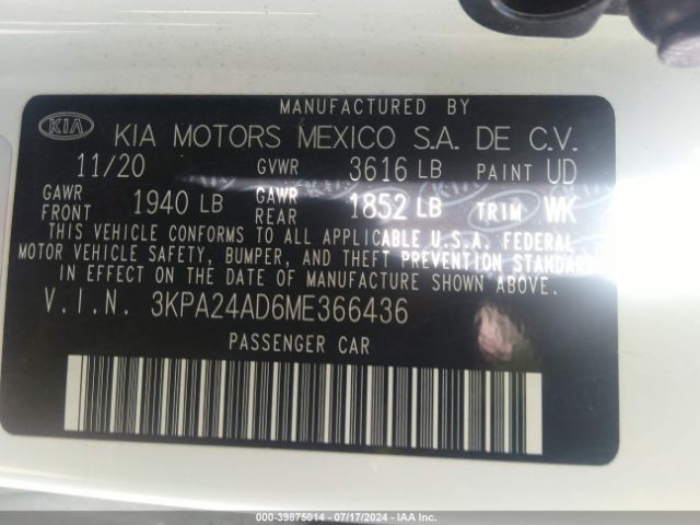 Photo 8 VIN: 3KPA24AD6ME366436 - KIA RIO 