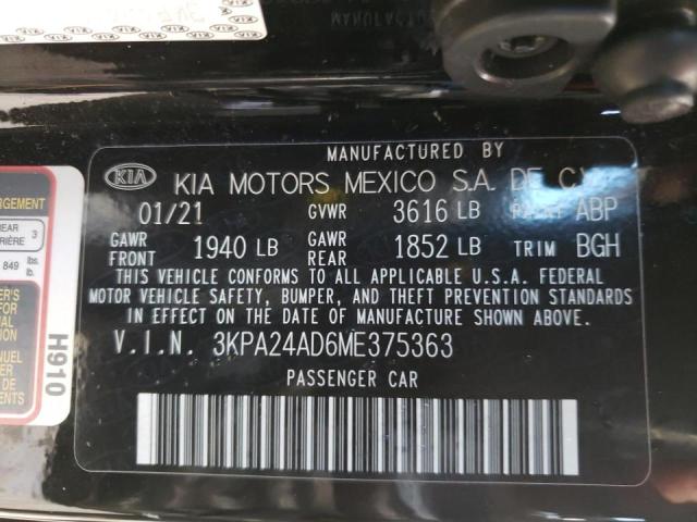 Photo 9 VIN: 3KPA24AD6ME375363 - KIA RIO LX 