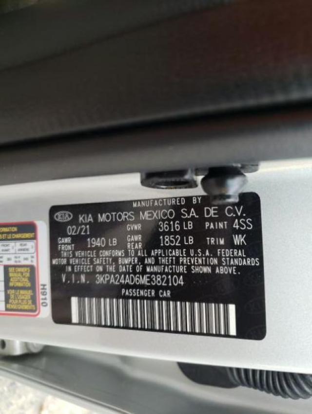 Photo 9 VIN: 3KPA24AD6ME382104 - KIA RIO LX 