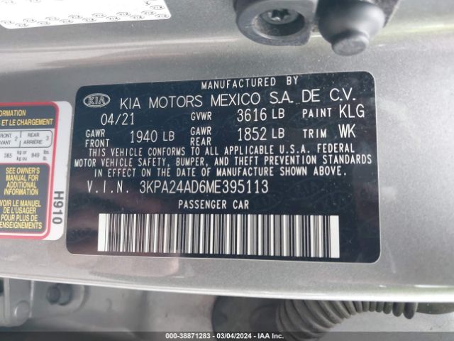 Photo 8 VIN: 3KPA24AD6ME395113 - KIA RIO 