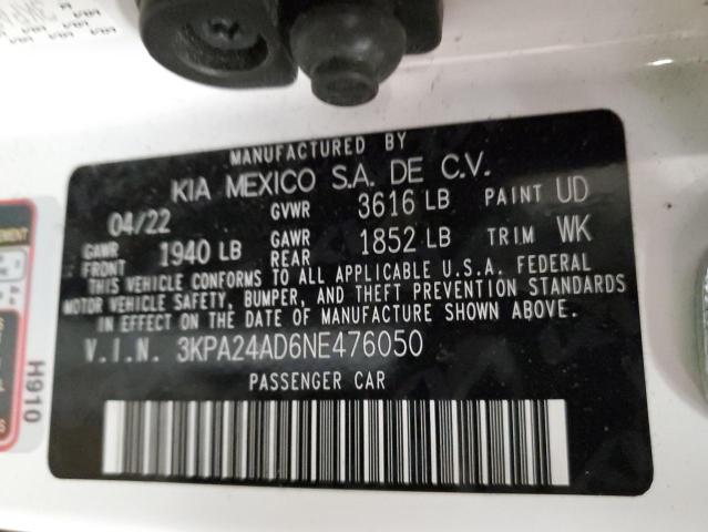 Photo 11 VIN: 3KPA24AD6NE476050 - KIA RIO LX 