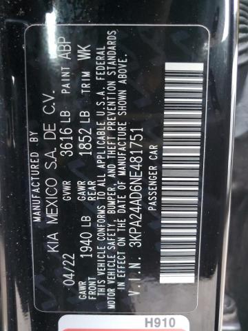 Photo 12 VIN: 3KPA24AD6NE481751 - KIA RIO LX 