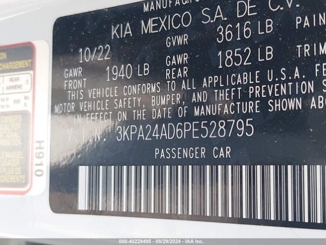 Photo 8 VIN: 3KPA24AD6PE528795 - KIA RIO 