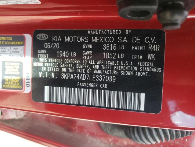 Photo 9 VIN: 3KPA24AD7LE337039 - KIA RIO LX 