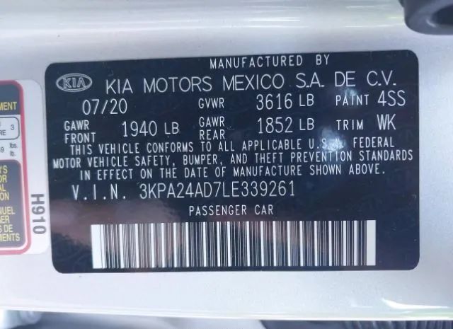 Photo 8 VIN: 3KPA24AD7LE339261 - KIA RIO 