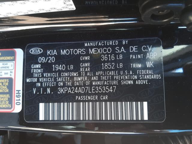 Photo 9 VIN: 3KPA24AD7LE353547 - KIA RIO LX 